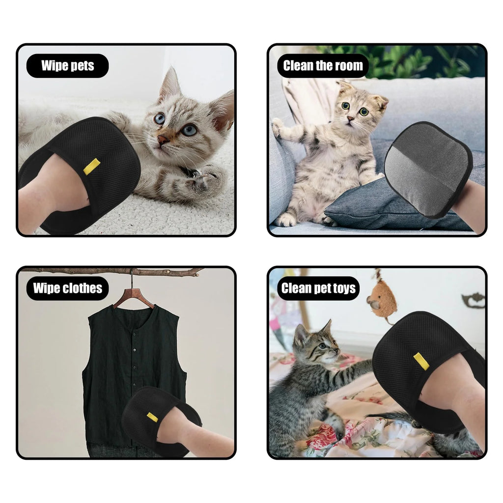 PET HAIR REMOVAL GLOVE FOR DOGS & CATS